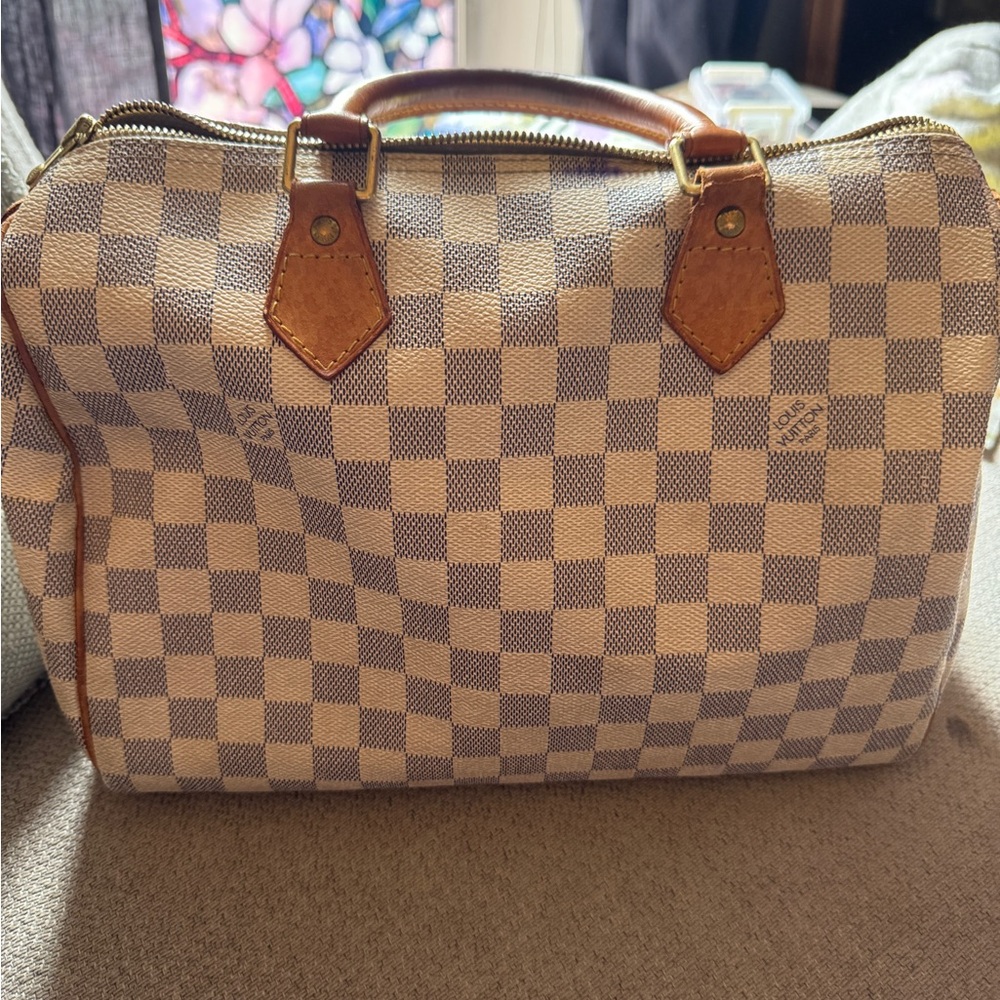 Vintage Louis Vuitton Speedy 30 in Damier Azur
